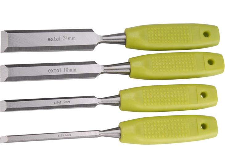 EXTOL 3932 dláta, sada 4ks, 6-12-18 8595126929486