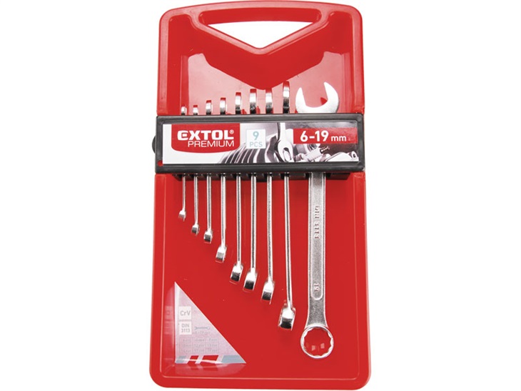 EXTOL 6352 klíče očkoploché, sada 9k 8595126969376