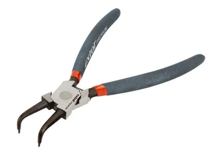 EXTOL 8813512 kleště seeger zahnuté vni 8595126916561