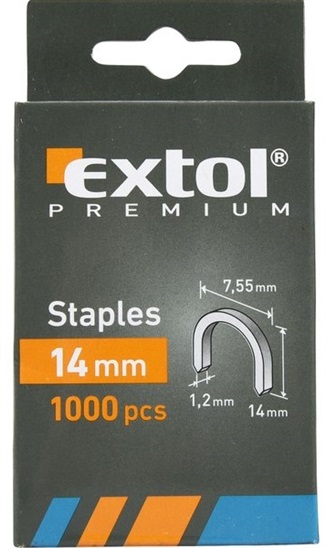 EXTOL 8852305 spony oblé, balení 1000ks 8595126940603