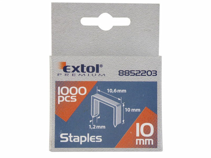 EXTOL 8852501 spony, balení 1000ks, 6mm 8595126955836