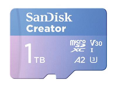 Extreme microSD 1TB+SD 190MB/s Creator SDSQXAV-1T00-GN6MS