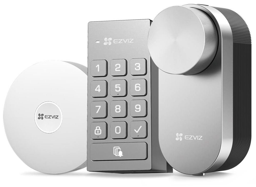 EZVIZ chytrý dveřní zámek DL01 Pro+DL01CP+A3 (Kit) CS-DL01/DL01CP/A3-BK
