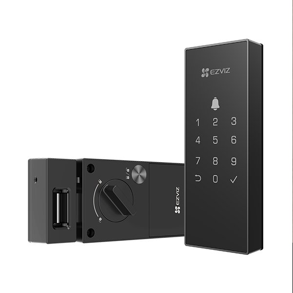 EZVIZ chytrý dveřní zámek DL03 Digital (Black, Password) CS-DL03(WP)(BL)