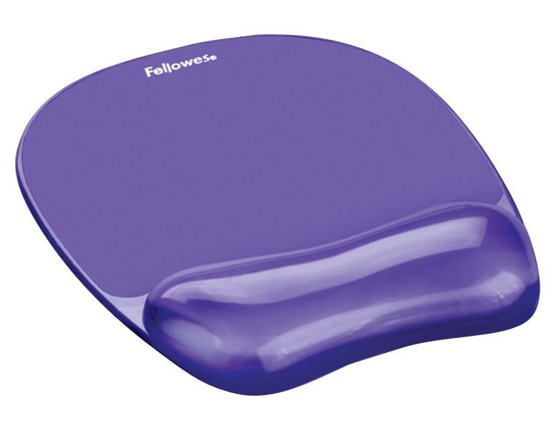 FELLOWES podložka pod myš a zápěstí CRYSTAL gelová fialová FELFERGWMPADCRYSTP