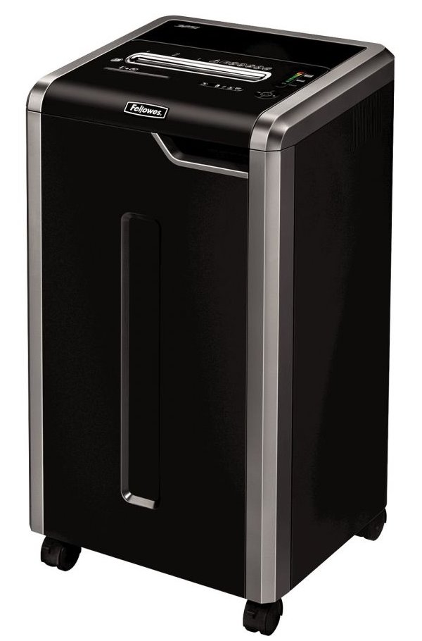 FELLOWES skartovač 325 i/ přímý řez 5,8 mm/ objem koše 83 l/ stupeň utajení typ 1 - vyhrazené/ černý felsh325i