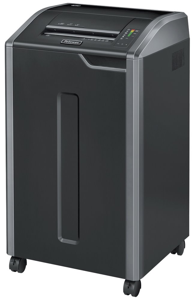FELLOWES skartovač 425 Ci/ křžový řez 4x30 mm/ objem koše 114 l/ stupeň utajení typ 2 - důvěrné/ černý felsh425ci