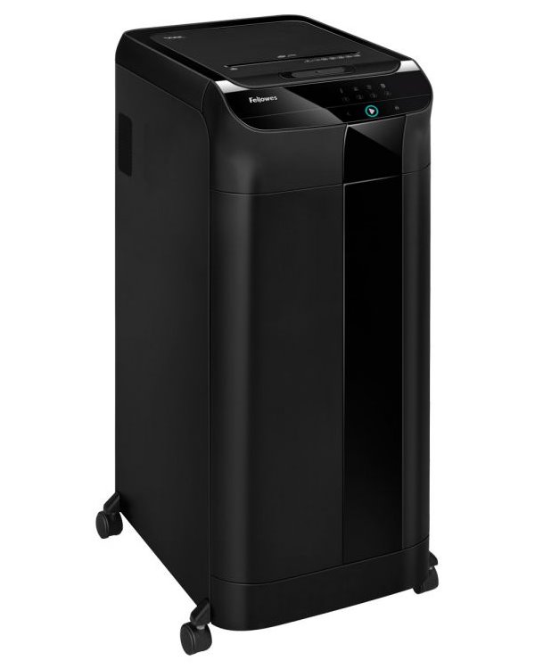 FELLOWES skartovač AutoMax 600 M/ křížový řez 2x12 mm/ objem koše 83 l/ stupeň utajení typ 3 - tajné/ černý felsham600m