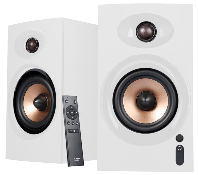 FENDA F&D repro R23BT WHITE/ 2.0/ 40W/ dřevěné/ BT/ Optický/ USB vstup/ dálkové ovládání/ bílé R23BT (white)