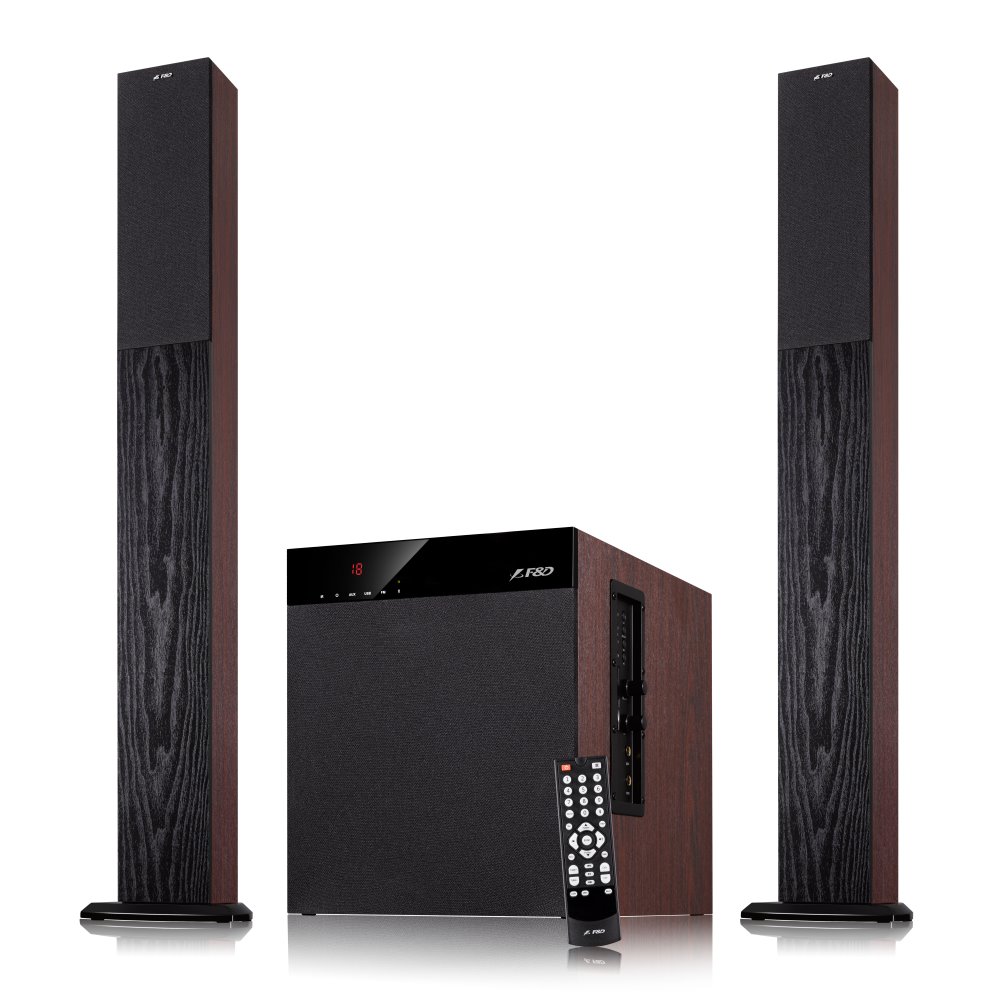 FENDA F&D repro T-400X/ 2.1/ 100W/ černé/ BT4.0/ NFC/ FM rádio/ USB/SD přehrávání/ dálkové ovládání/ Karaoke