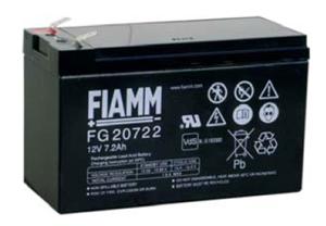 Fiamm olověná baterie FG20722 12V/7,2Ah Faston 6,3 07955
