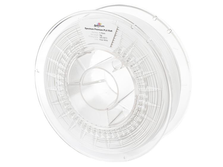 Filament SPECTRUM / PLA-MATT / POLAR WHITE / 1,75 mm / 1 kg 5903175651747
