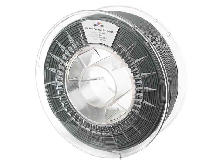 Filament SPECTRUM / PLA TOUGH / DARK GREY / 1,75 mm / 1 kg 5903175651693