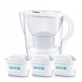 Filtračná konvica Marella starter pack, biela, vrátane 3 filtrov, Brita 1039273