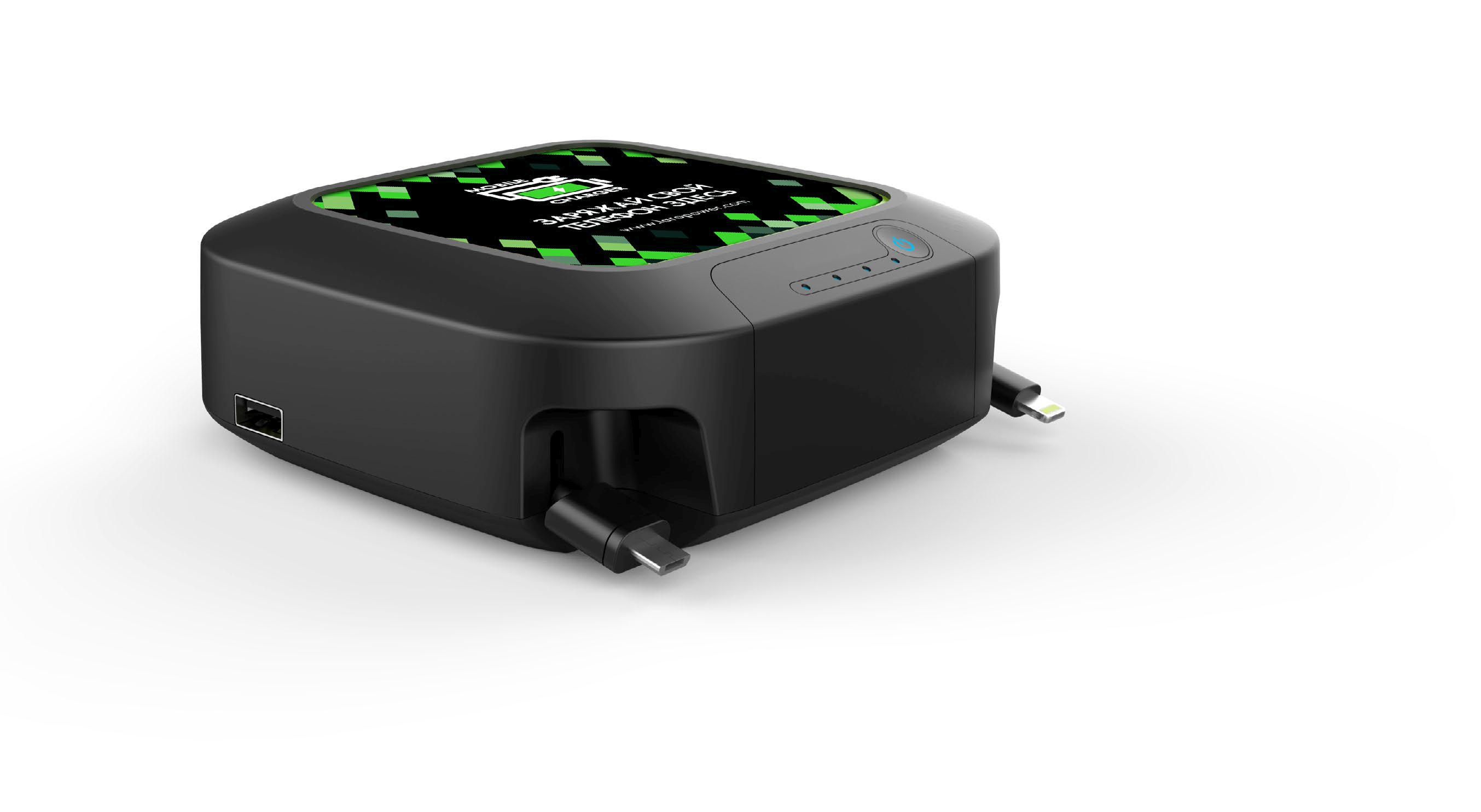 FixCharge - Token prenosná nabíjacia stanica 10 000 mAh MFI, MicroUSB, USB 2.0 FC-TKN