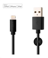Fixed datový a nabíjecí kabel, USB-A -> Lightning (MFI), 20 W, délka 1 m, černá FIXD-UL-BK