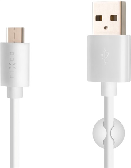 FIXED Kabel USB-C, USB 2.0, 3A, bílý FIXD-UC-WH