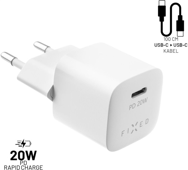 Fixed nabíječka FIXC20M-CC-WH 8591680137749