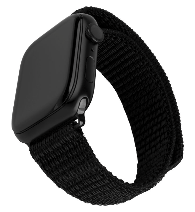 FIXED Nylon Sporty Strap pro Apple Watch Ultra 49 mm, čierny FIXNST2-1029-BK