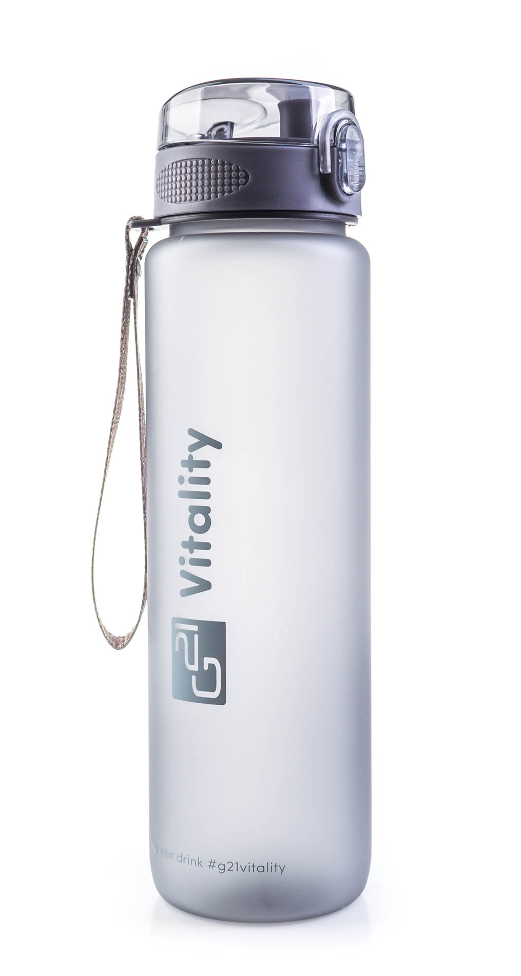 Fľaška G21 na pitie, 1000 ml, sivá-zmrznutá MX5041SZ