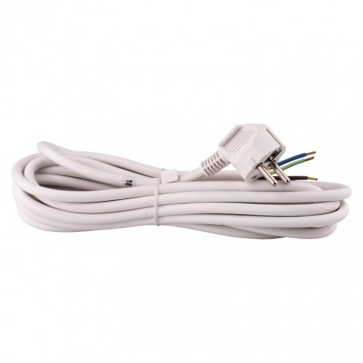 Flexo šnúra PVC 3× 1,5mm2, 5m, biela 8595025314369
