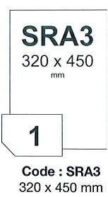 fólia RAYFILM matná biela samolepiaca polypropylénová laser 100ks/SRA3 R0500.SRA3A