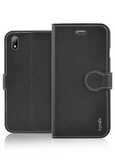 Fonex - Puzdro Book Identity pre Huawei Y5 2019, čierna BOOKID1382B