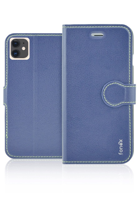 Fonex - Puzdro Book Identity pre iPhone 11, modrá BOOKID1418BL