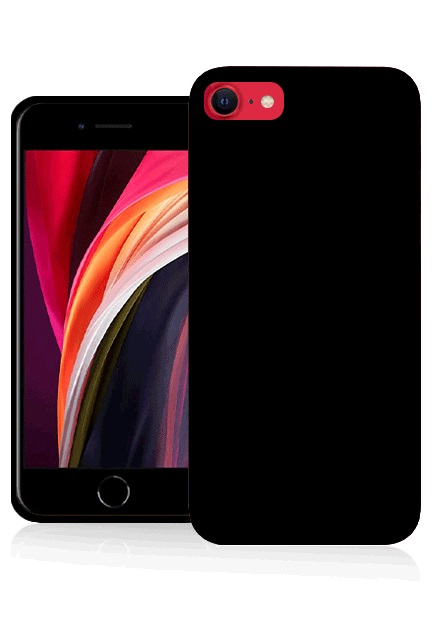 Fonex - Puzdro TPU pre iPhone SE 2020/8/7, čierna BLK1460B