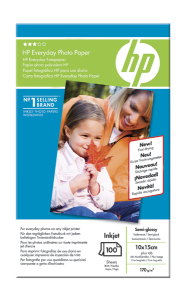 FOTO PAPIER HP Everyday Q5441HF 10x15+tab 170g 100/1ks