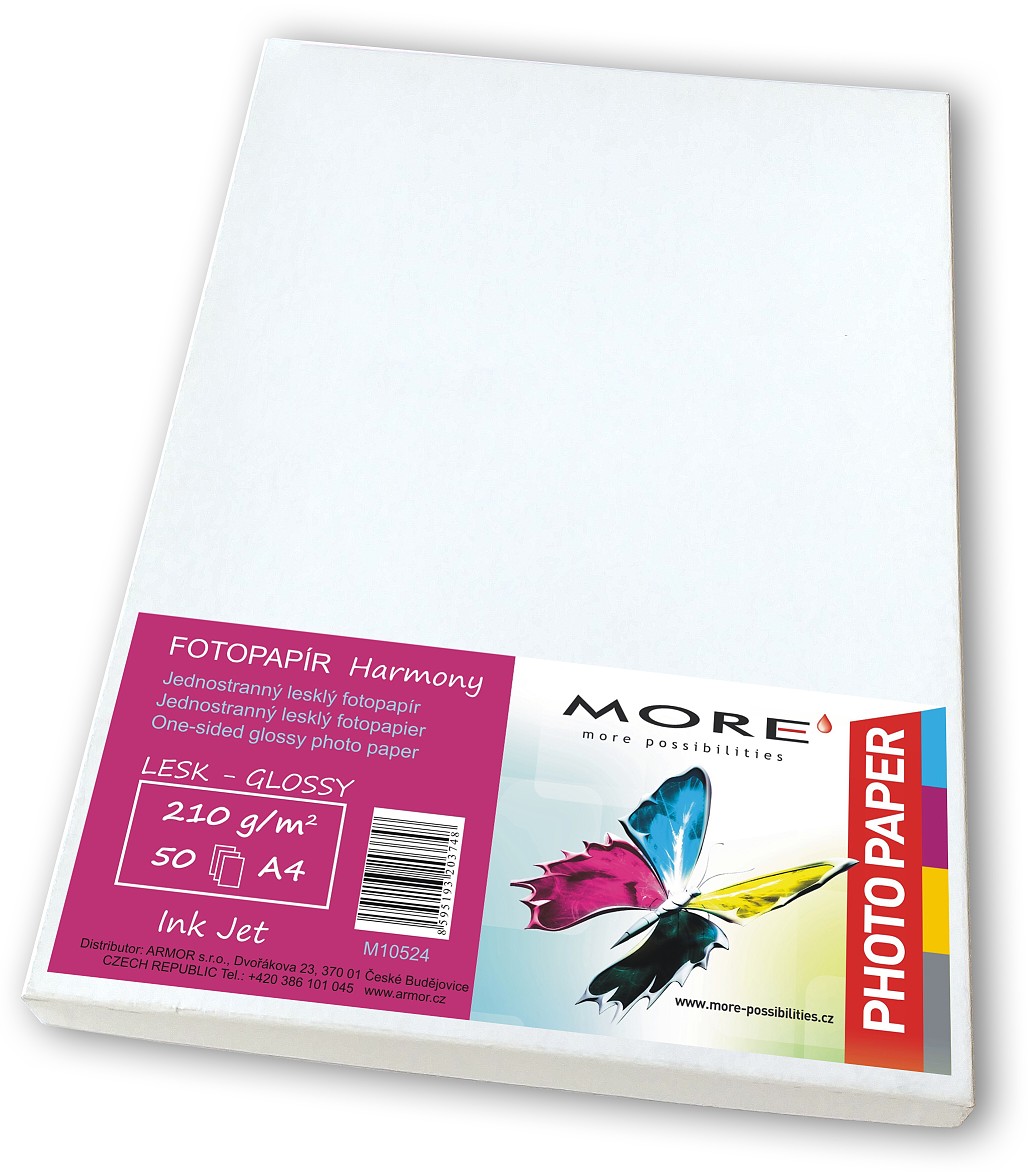 Fotopapír Harmony 210g/m2, glossy, 1str., Ink Jet M10524