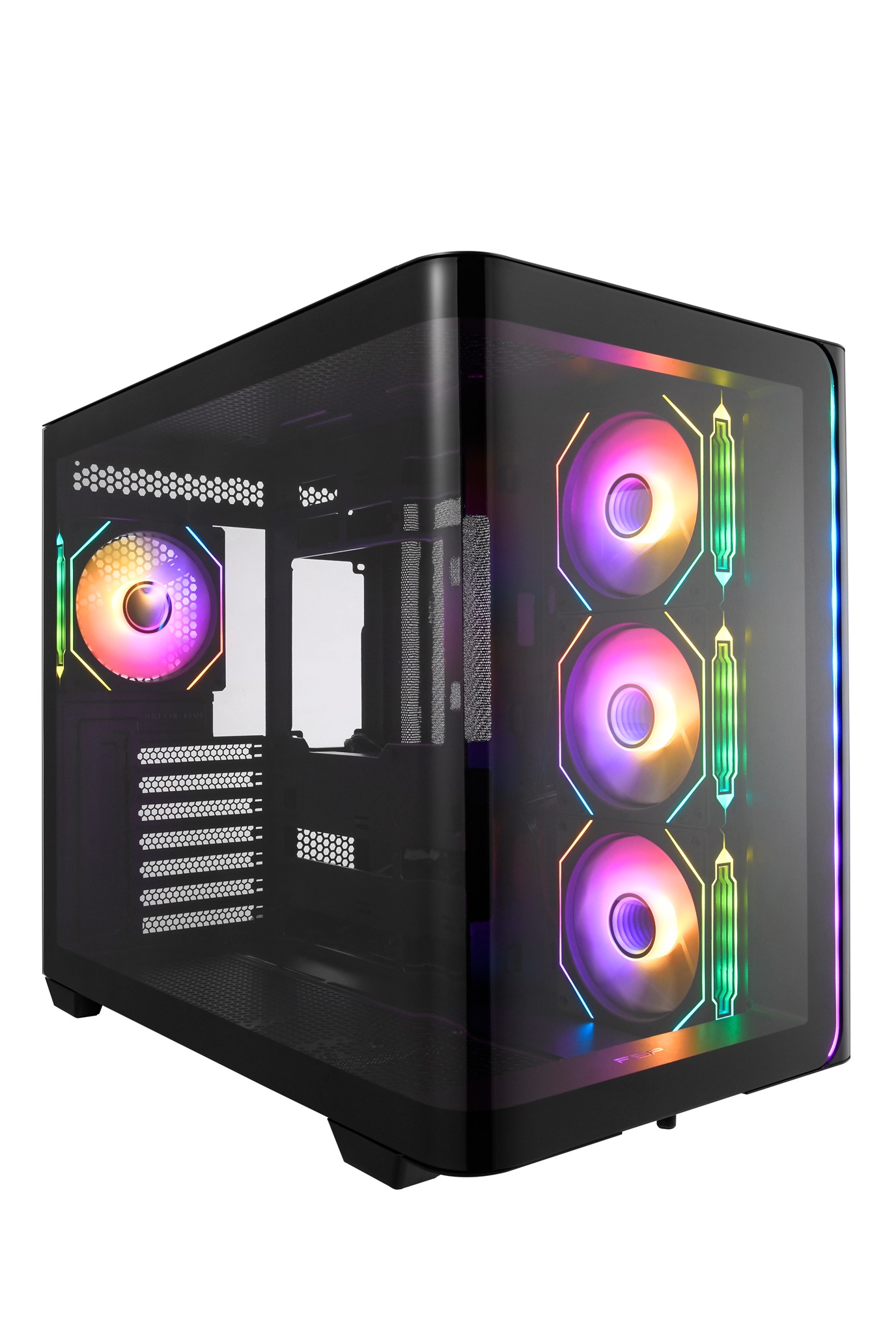 FSP M580-BA/Midi Tower/Transpar./Černá POC0000254