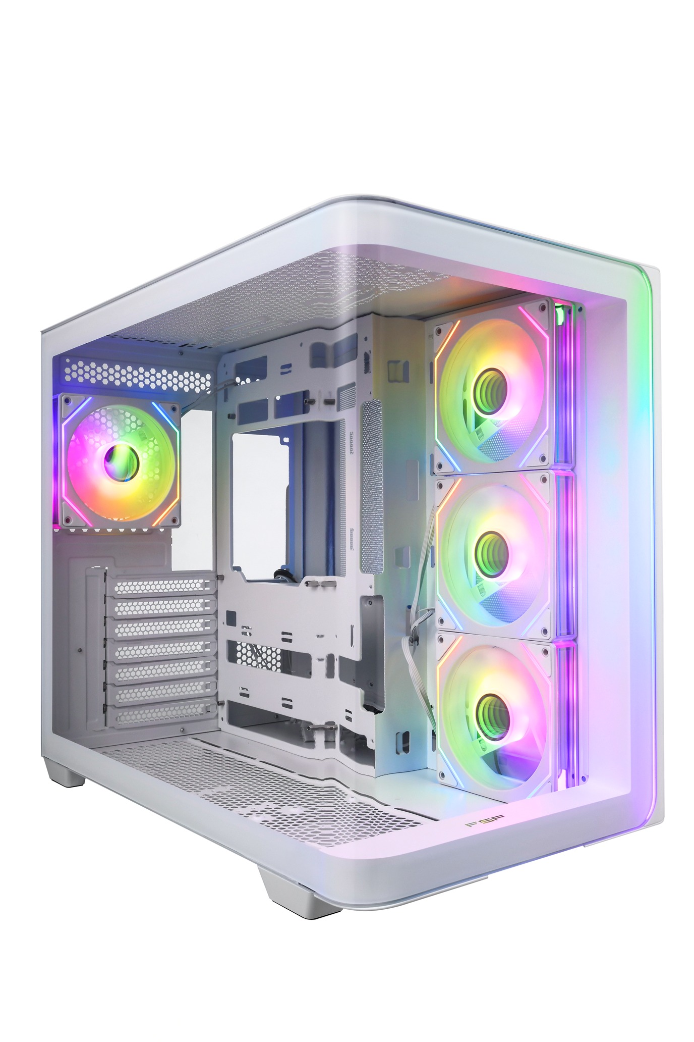 FSP M580-WA/Midi Tower/Transpar./Bílá POC0000255