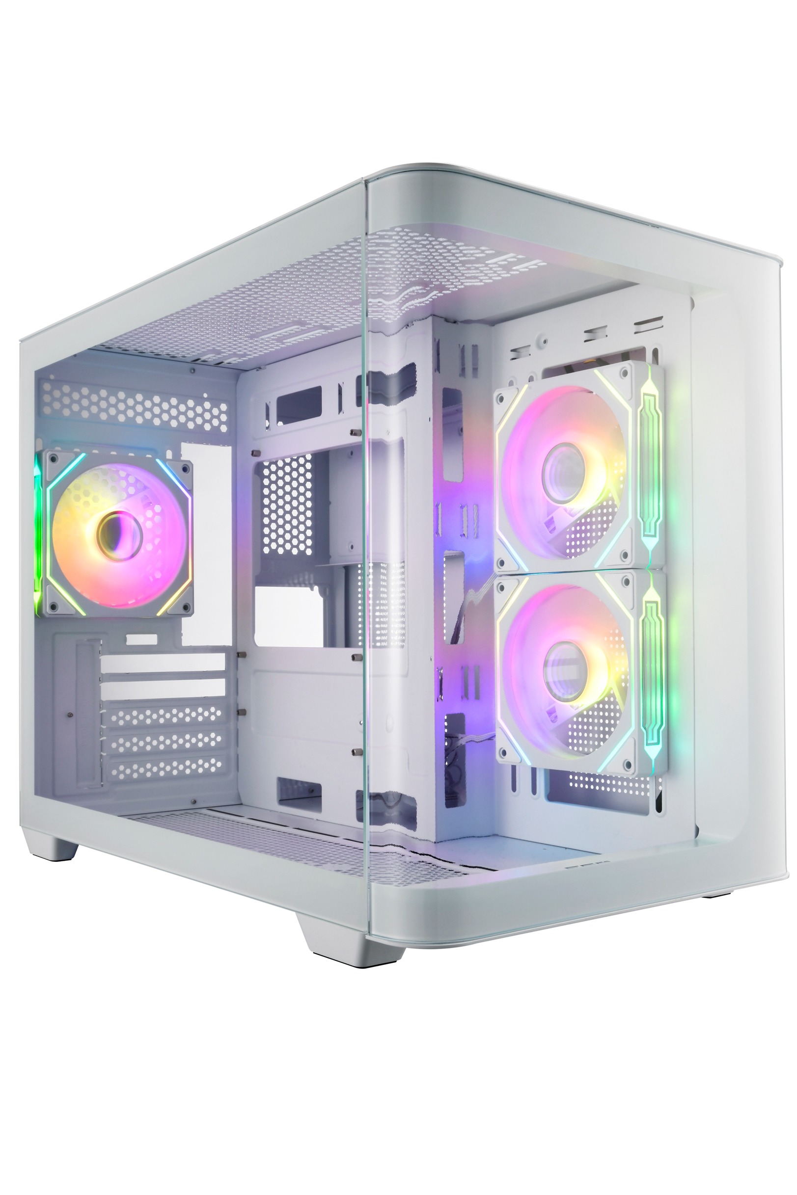 FSP S380-WA/Micro ATX/Transpar./Bílá POC0000244