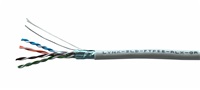 FTP kabel LYNX REELEX AIR, Cat5E, drát, PVC, Eca, šedý, 305m LYNX-SLD-FTP5E-RLX-GR