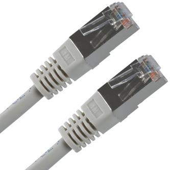 FTP patchcord, Cat.5e, RJ45 M-15m, tienený, šedý, economy KB150ASS01