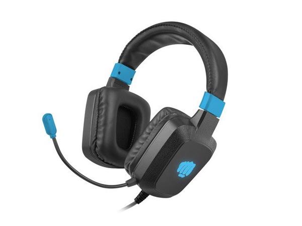FURY HEADSET FURY RAPTOR WITH MICROPHONE RGB ILLUMINATION - BLACK-BLUE NFU-1584