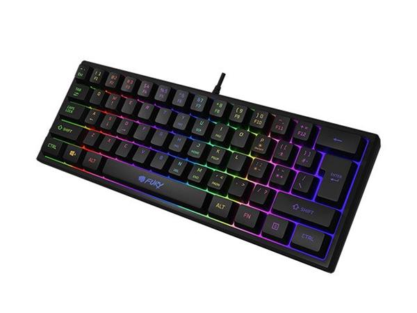FURY TIGER GAMING KEYBOARD US LAYOUT BACKLIGHT 60% NFU-1851
