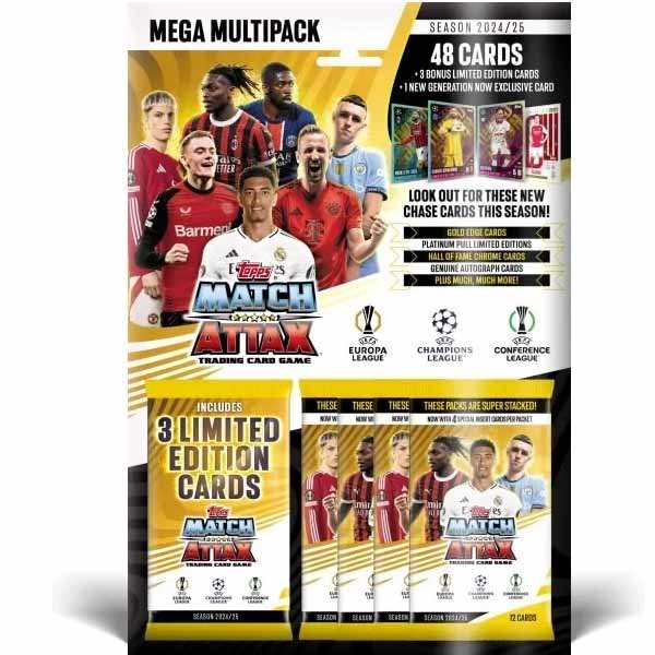 Futbalové karty Topps Match Attax TCG 2024/25 UCC Mega Multipack METP5053307071667