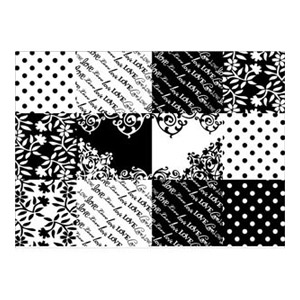 G-Cube - Black&White Quilt Style nálepka na notebook GSBW-15Q