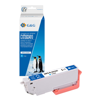 G&G kompatibil. ink s C13T26324012, cyan, NP-R-2632C, pre Epson Expression Premium XP-800, XP-700,