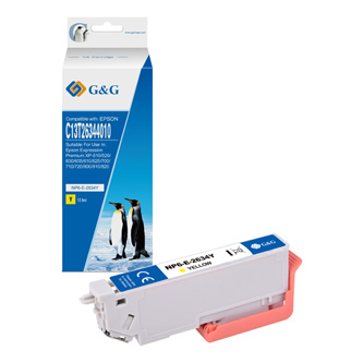 G&G kompatibil. ink s C13T26344012, yellow, NP-R-2634Y, pre Epson Expression Premium XP-800, XP-700