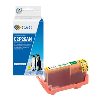 G&G kompatibil. ink s C2P26AE, yellow, 825str., NH-H-0935XLY, pre HP Officejet 6812,6815,Officejet