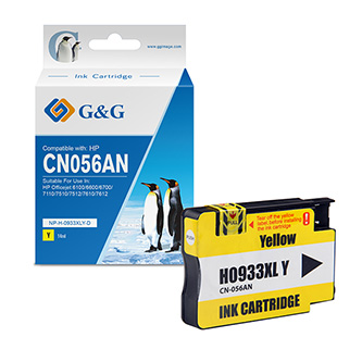 G&G kompatibil. ink s CN056AE, yellow, 825str., NP-H-0933XLY(HP932XL, pre HP Officejet 6100, 6600,