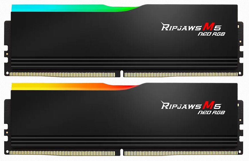 G.SKILL 32GB kit DDR5 6000 CL36 Ripjaws M5 Neo AMD EXPO RGB black F5-6000J3648D16GX2-RM5NRK