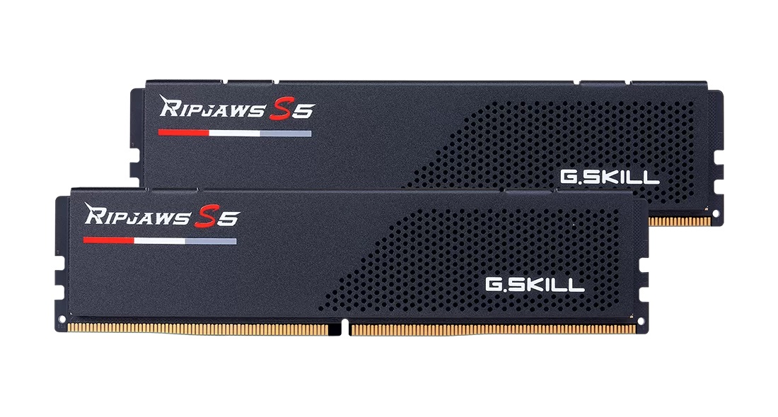 G.SKILL 64GB kit DDR5 5200 CL36 Ripjaws S5 black F5-5200J3636D32GX2-RS5K