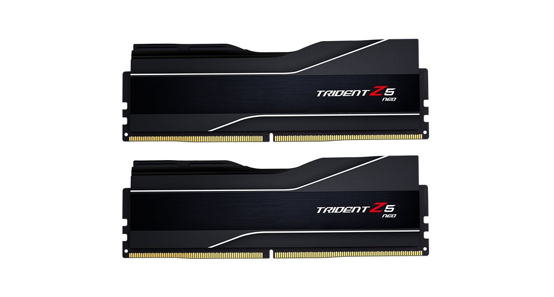 G.SKILL 64GB kit DDR5 6000 CL32 Trident Z5 Neo F5-6000J3238G32GX2-TZ5N