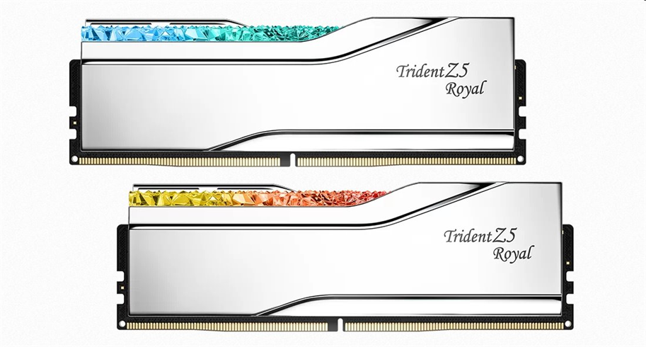 G.SKILL 96GB kit DDR5 6400 CL32 Trident Z5 Royal Silver F5-6400J3239F48GX2-TR5S