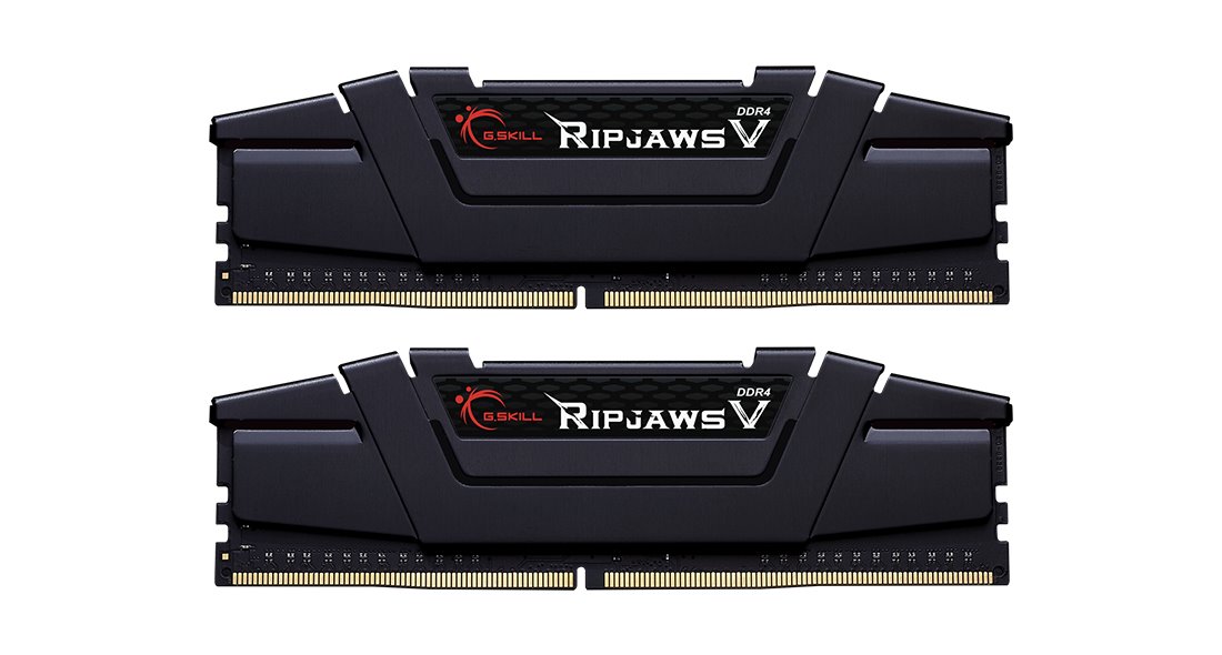 G.Skill DDR4 16GB (2x8GB) RipjawsV DIMM 3200MHz CL16 čierna F4-3200C16D-16GVKB