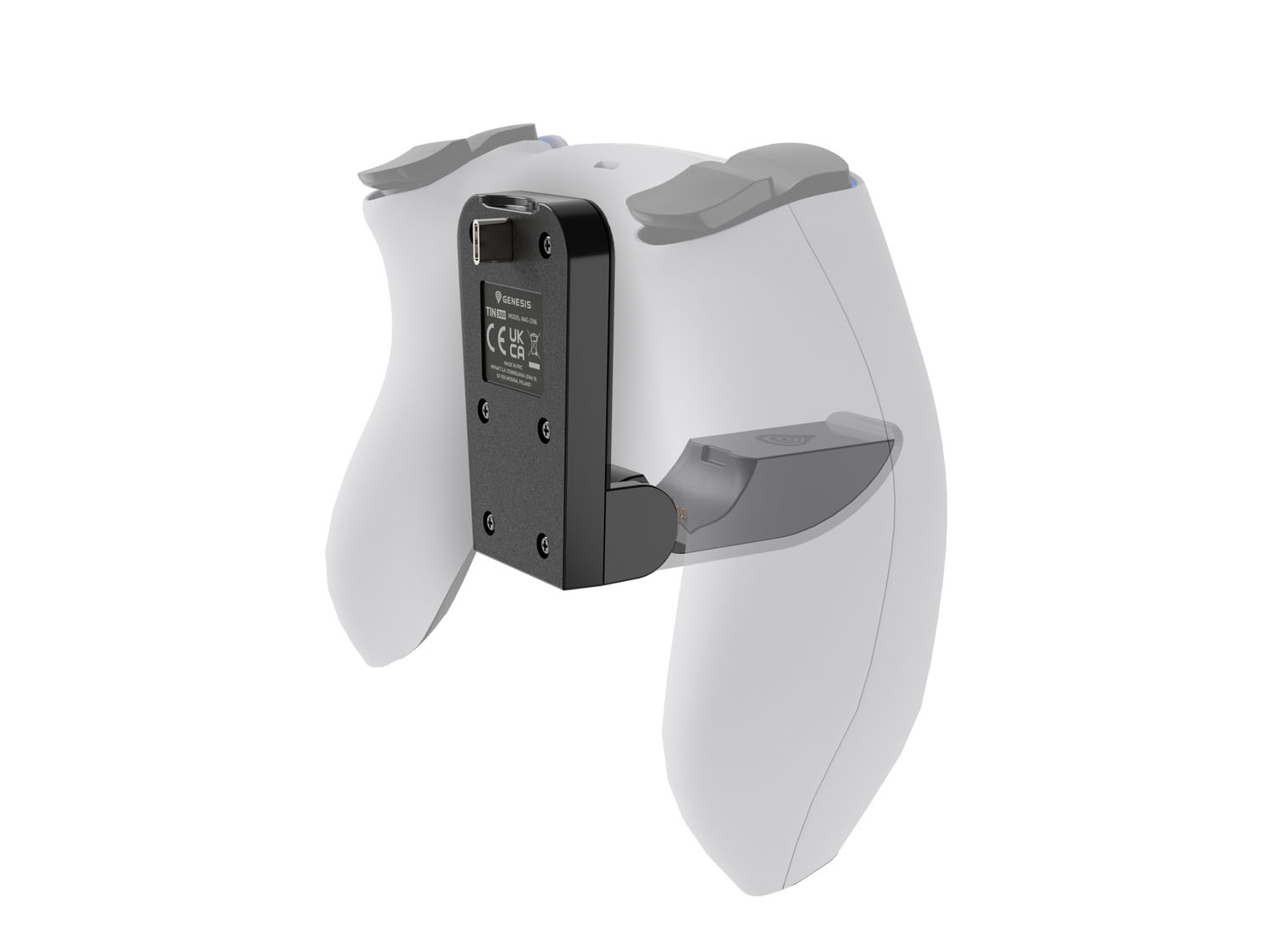 Gamepad nabíječka Genesis TIN 300 pro konzoli PS5, černo-bílá NAG-2186